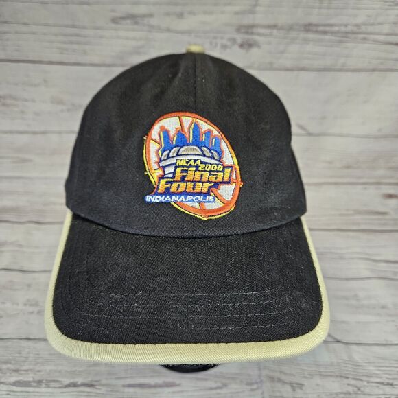 NCAA 2000 Final Four Indianapolis Mountain Dew Cap Hat Basketball Black Strapbac - Picture 1 of 7